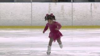 3 yr old Brynn Cartagena magnolia Ice Skate Competition 2014 [upl. by Carlyle]