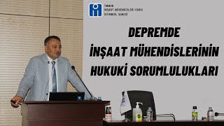 Depremde İnşaat Mühendislerinin Hukuki Sorumlulukları  Dr Levent MAZILIGÜNEY [upl. by Nicola303]