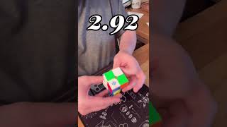 slow motion of solving a 2x2 Rubiks cube 292 [upl. by Nnylirej]