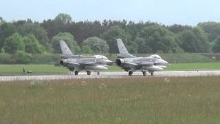 4 F16 starten mit Nachbrenner Wittmund [upl. by Bodwell537]