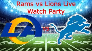 Rams vs Lions Live Play by Play and Reaction [upl. by Nylekcaj57]