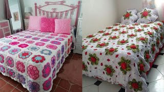 Colcha de cama em crochê crochet quilt [upl. by Carlee]