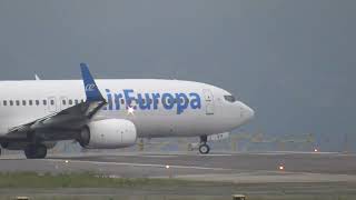 Air Europa departing from LEVX 170324 [upl. by Yrrol396]