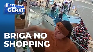 Confusão entre vendedoras de lojas de shopping falamos em primeira mão com a vítima da agressão [upl. by Aman]