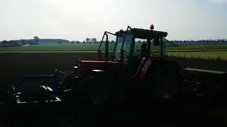 Renault 7514  Lely Kreiselegge  Amazone D7 [upl. by Erlandson]