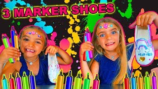 3 MARKER SHOES CHALLENGE LAS RATITAS [upl. by Garap]