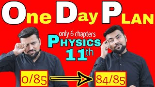 One Day Plan  Class 11 Physics  How to get full marks in Physics Paper  Only 6 Chapters [upl. by Ailemor500]