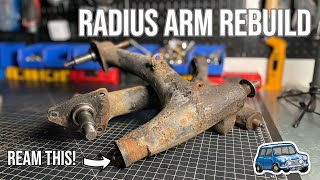 Classic Mini Radius Arm Rebuild  Reaming Bronze Bushings [upl. by Sallyann]