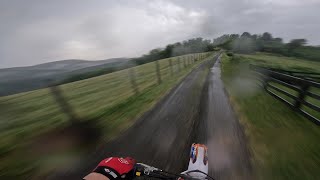 250cc Dirt Bike Full GAZ In Rainy Weather ALMOST CRASHED [upl. by Rizzi]