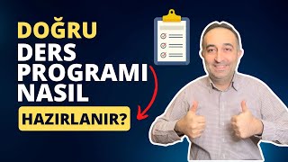 Verimli ve Doğru Ders Çalışma Programı Nasıl Hazırlanır Ders Planı Nasıl Olmalı [upl. by Vanda477]