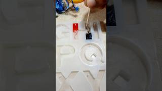 Resin Alphabate Art  Letter Art  Resin Art youtubeshorts [upl. by Raines663]