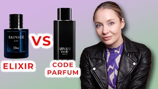 ARMANI CODE PARFUM vs DIOR SAUVAGE ELIXIR  Which Colognes Is Better [upl. by Lochner111]