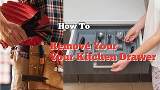 How To Remove Your Kitchen Cabinet Drawer  2022 [upl. by Nolyat]