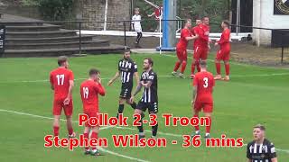 Pollok v Troon  1st April 2023  Goals and Penalty Incident [upl. by Eloken900]