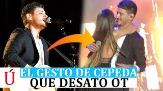 El detalle de Cepeda tras no puedo vivir sin ti con Aitana que emocionó al concierto valencia ot [upl. by Ramraj563]