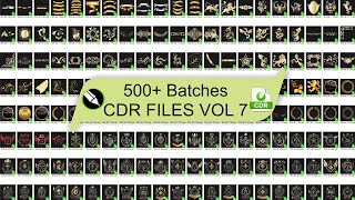 500 Batches CDR Files Free Download VOL 7 [upl. by Zoie]