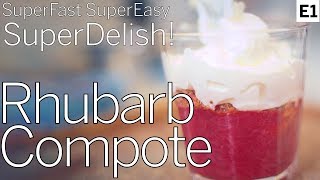 Rhubarb Compote Ridiculously Easy and Delicious Recipe [upl. by Nylanej]