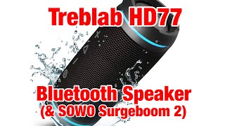 Treblab HD77 Bluetooth Speaker Review  SOWO Surgeboom 2 Comparison  ProsCons [upl. by Morice]