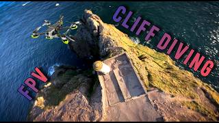 Brittany by FPV Drone  Cliff Diving Freestyle [upl. by Olimpia727]