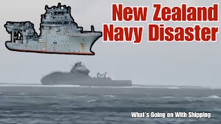 The Royal New Zealand Navys HMNZS Manawanui Grounded Then Sank Off the Coast of Samoa [upl. by Scully]