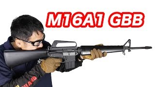 WE M16A1 ガスブロ 実射少なめ・マック堺 エアガンレビュー動画 [upl. by Adias]