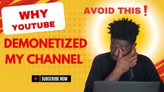 This Mistake ❗️ YT Demonetized My Channel 😢  YouTube demonetization [upl. by Suitangi]