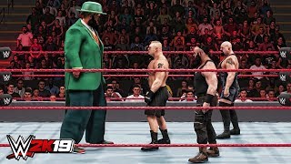 WWE 2K19 Giant Hornswoggle vs Mini Brock Lesnar Mini Big Show amp Braun Strowman [upl. by Nov817]