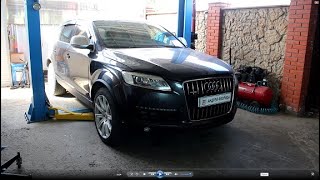 Всё под капотом в масле поиск и устранение течи масла на АУДИ Q7 2006 AUDI Q7 30 дизель [upl. by Laurita]