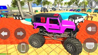 IBD3D 35  4×4 Monster TruckPolice Car BikeJCB TruckThar Roxx City Drive  Android Gameplay [upl. by Sherris215]