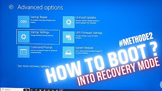 How to Boot into Recovery mode on Windows 10Windows11  Hobi IT  Methode2 [upl. by Latsirk]