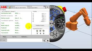 2 Jogging an ABB Robot using the Flexpendant [upl. by Norad705]