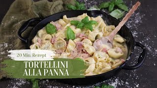 Tortellini alla Panna  schnelles Tortellini Rezept  mit der besten Tortellini Soße [upl. by Acissev210]