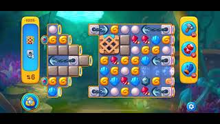 Fishdom level 10135 no boosters フィッシュダム ノーマル [upl. by Nerradal]