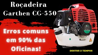 Roçadeira Garthen CG550 ruim de funcionar Revisão Completa [upl. by Pearle738]