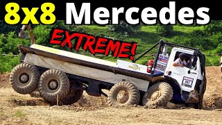 OffRoad 8x8 MercedesBenz Truck Trial Show in Europe  Team Reicher  Slovenia amp Italia Highlights [upl. by Berkin]