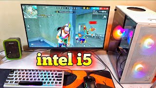 intel i5 7th gen low and pc free fire gameplay  bluostaks5 Ultra graphic game play 100fps rx 580 [upl. by Swihart698]