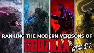 Every Modern Godzilla Ranked From Weakest to Strongest  Godzilla PowerScaling [upl. by Codie11]