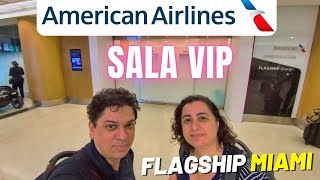 A SALA VIP mais exclusiva da AMERICAN AIRLINES em MIAMI  FLAGSHIP [upl. by Skelly]