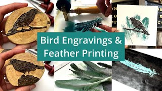 Bird Engravings and Feather Printing [upl. by Abshier]