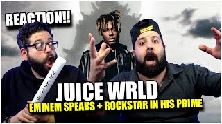 THE BROS REACT TO Juice WRLD  Eminem Speaks  Rockstar In His Prime  REACTION [upl. by Ayatahs]