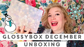 Glossybox December 2024 unboxing Christmas box reveal [upl. by Devan]