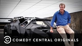 Jeremy Clarkson Reviews The Batmobile  Comedy Central Original [upl. by Anilac]