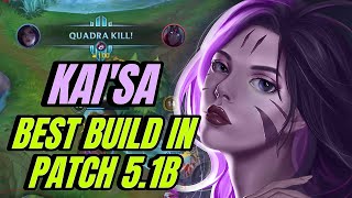 Wild Rift Kaisa Best Build in Patch 51b Season 13  Pro Builds [upl. by Ahsiemac]