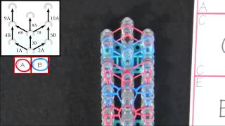 Rainbow Loom Double Forward Rhombus Bracelet Tutorial [upl. by Ennayram]