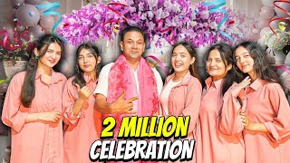 2 MILLION KI CELEBRATION 🎉🥳  Ghar Ko Decor Kardia 😍  Pink Day 💕  Sistrology vlog [upl. by Leahci273]