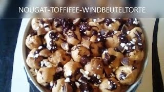 🍩 NOUGATTOFFIFEEWINDBEUTELTORTE 🍩 Kuchen Lecker ✔️✔️ Rezept recipe recette receta ricetta recept 👍 [upl. by Angeline]