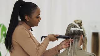 How to apply Keratin Extensions  Nail Hair  Rapunzel of Sweden [upl. by Lapotin]