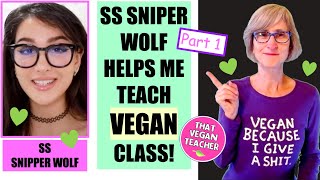 SSSniperWolf Helps Me Teach Vegan Class Part 1 [upl. by Temp]