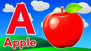 Phonics Song with TWO Words  A For Apple  ABC Alphabet Songs with Sounds for Children [upl. by Drawoh552]