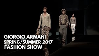 Giorgio Armani Fashion Show  Spring Summer 2017 Menswear Runway 4K  tooStylish [upl. by Eerahs]